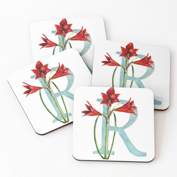 Item preview, floral letter R designed and sold by ninalatorre.
