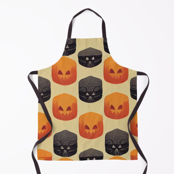 Aperçu de l'œuvre Halloween Pumpkin Seamless Pattern créée et vendue par Bratak.