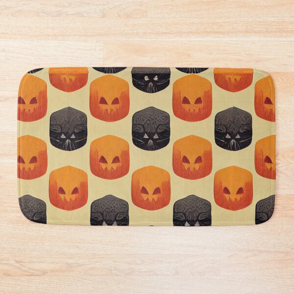 Aperçu de l'œuvre Halloween Pumpkin Seamless Pattern créée et vendue par Bratak.