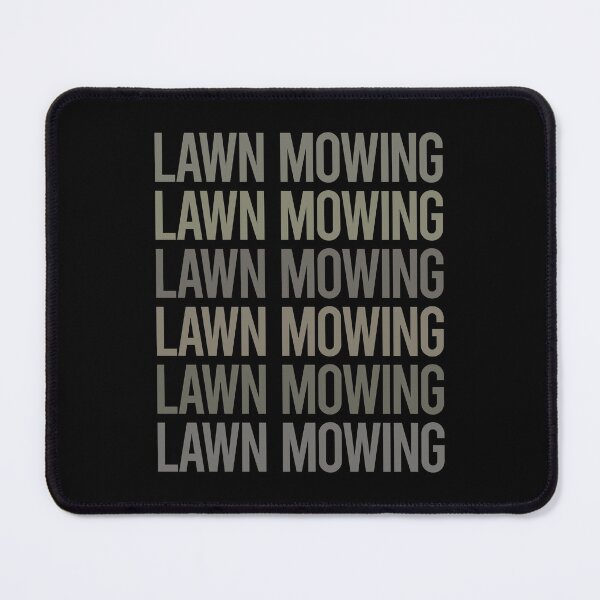 Item preview, Gray Text Art Lawn Mowing Mower Lawnmower designed and sold by TartSpiderWeb.