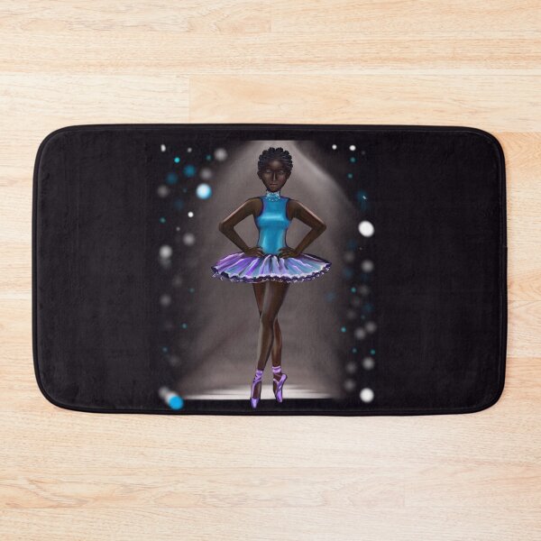 Item preview, Ballerina Noor #2 - African American, Black ballerina girls with corn rows dancing 8 !  This black girl loves dance Afro hair dark brown skin tutu. Love Ballet designed and sold by Artonmytee.