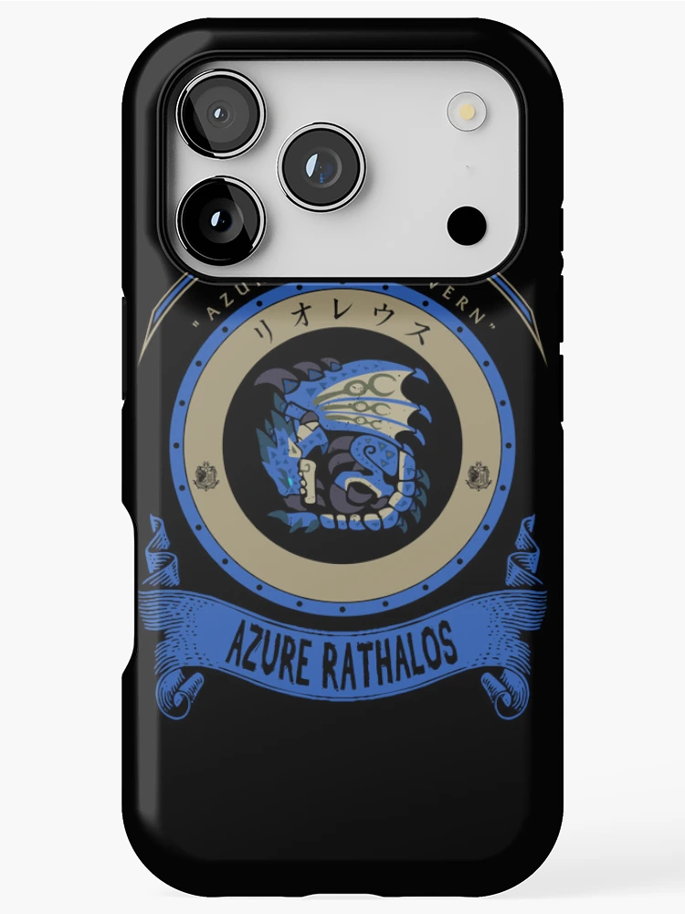 Thumbnail 1 of 4, iPhone Case, AZURE RATHALOS - CREST designed and sold by EXION CREW.