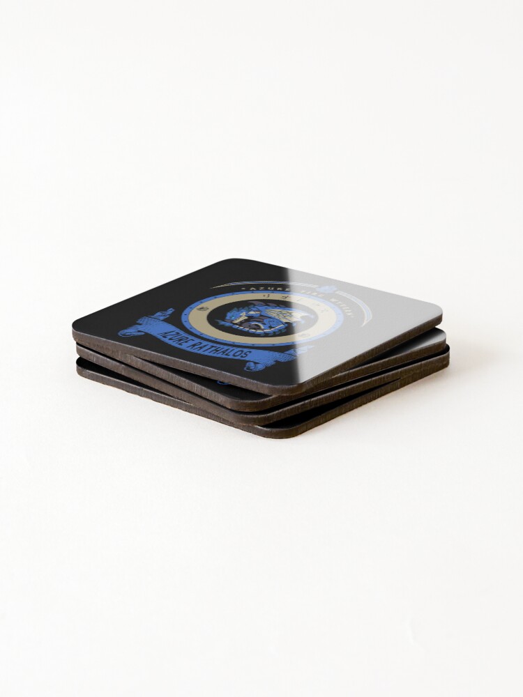 Thumbnail 4 of 5, Coasters (Set of 4), AZURE RATHALOS - CREST designed and sold by exionstudios.