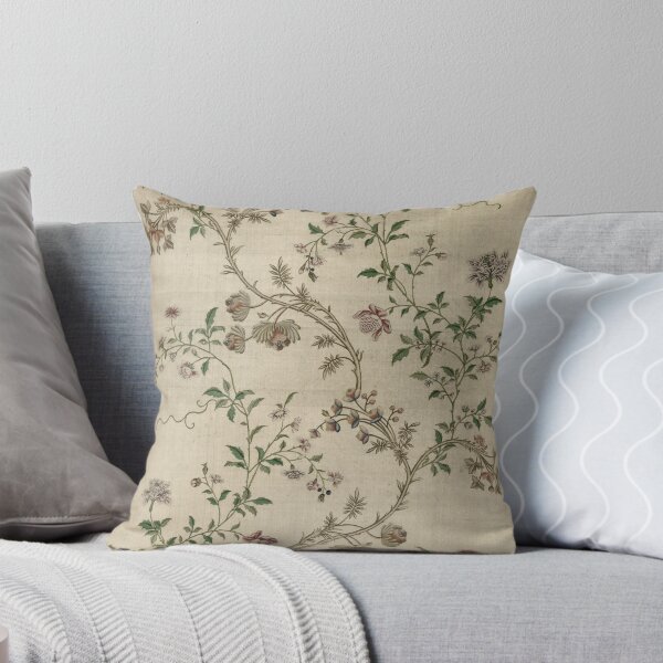 Item preview, Beige and vintage floral designed and sold by themusingmind.