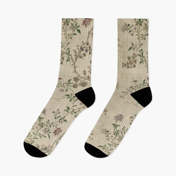 Item preview, Beige and vintage floral designed and sold by themusingmind.