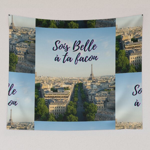 Item preview,  Be beautiful in your own way - popular French quotes theme gifts  designed and sold by RebelliousRosee.
