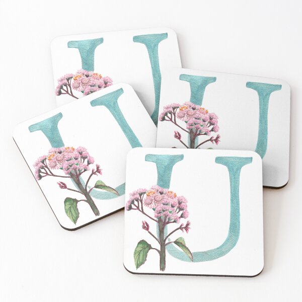 Item preview, floral letter U designed and sold by ninalatorre.