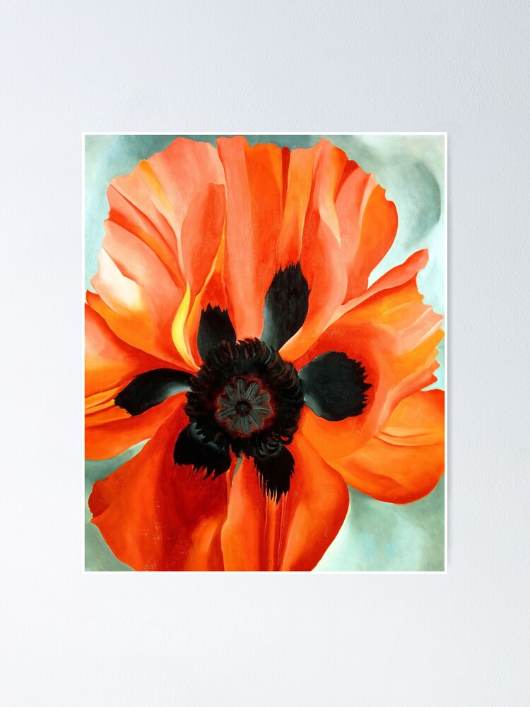 Oriental Poppies 1928 Georgia Okeeffe 1939 Poster For Sale By   Fposter,small,wall Texture,product,750x1000 