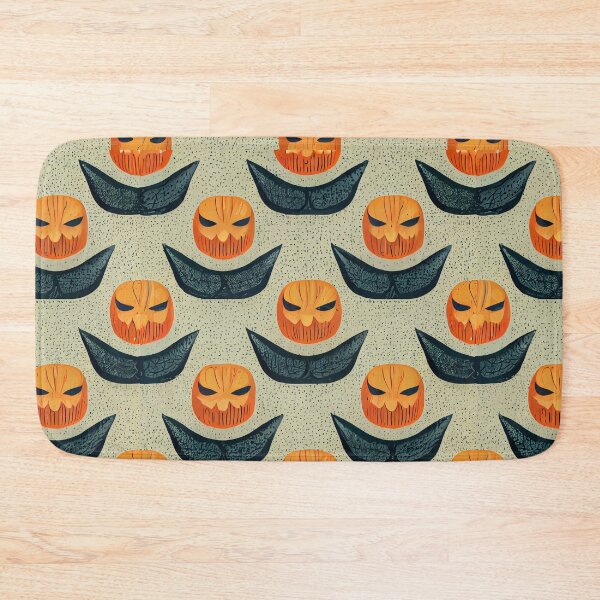 Aperçu de l'œuvre Halloween Pumpkin Seamless Pattern créée et vendue par Bratak.