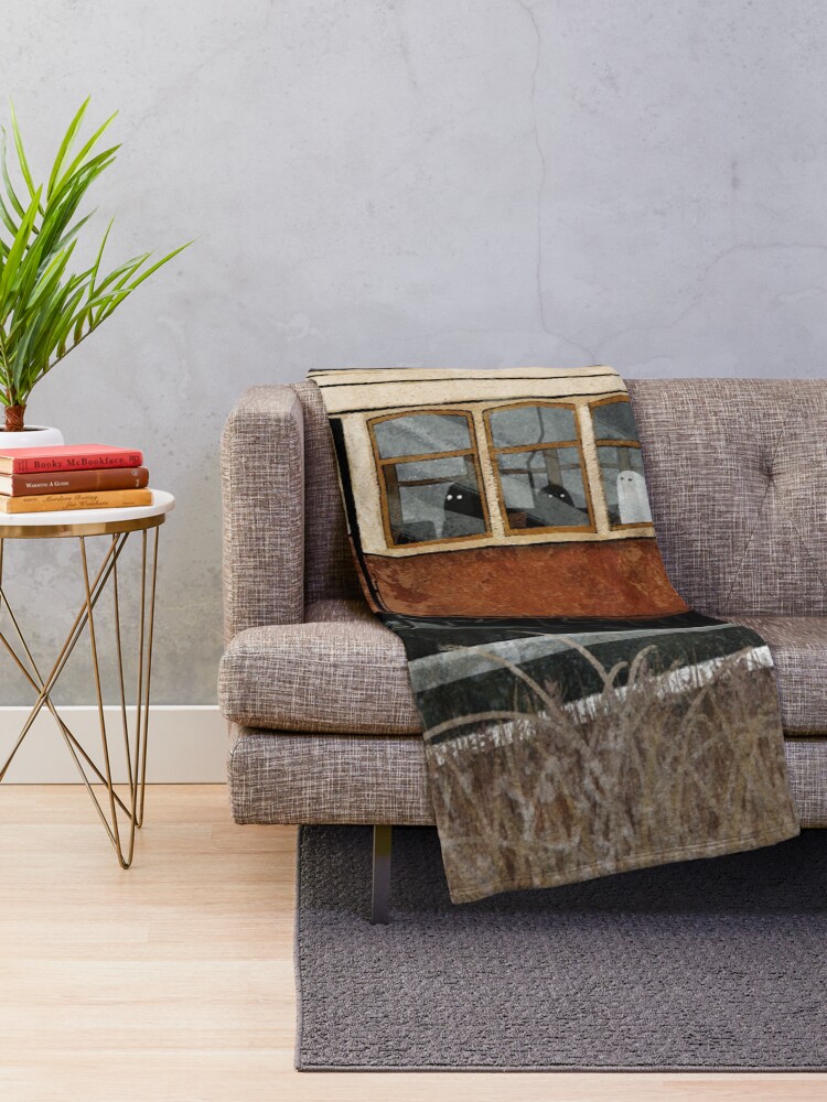 Alternate view of Ghost Tram Throw Blanket