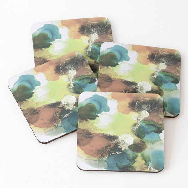Item preview, Teal, Citron and Soft Pastel Ink  designed and sold by Jenie Yolland.