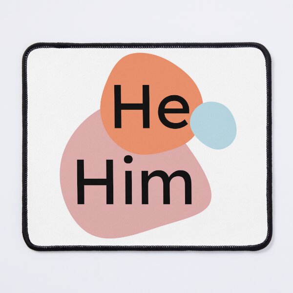Item preview, He/Him Pronoun Design designed and sold by TherapyDesigns.