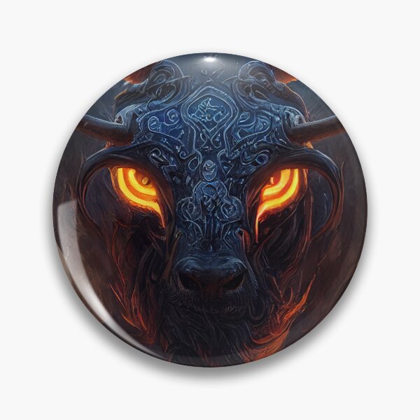 Item preview,  Demonic bull with glowing eyes designed and sold by ThunderSlayer.