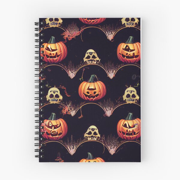 Aperçu de l'œuvre Halloween Pumpkin Seamless Pattern créée et vendue par Bratak.