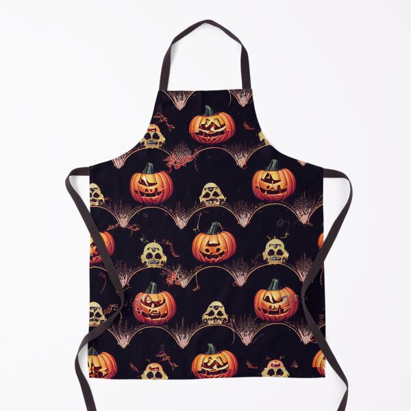 Aperçu de l'œuvre Halloween Pumpkin Seamless Pattern créée et vendue par Bratak.