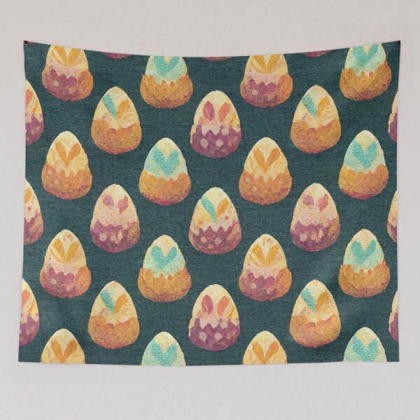Aperçu de l'œuvre Easter Eggs Seamless Pattern créée et vendue par Bratak.