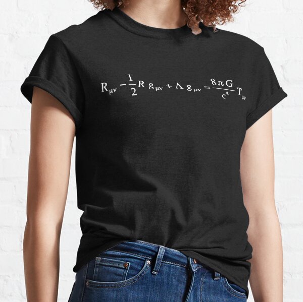 Einstein-Feldgleichung der allgemeinen Relativitätstheorie dunkle Version Classic T-Shirt