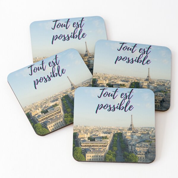 Item preview, Anything is possible - popular french quotes theme gifts  designed and sold by RebelliousRosee.