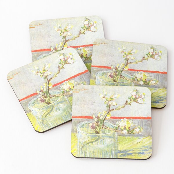 Item preview, Vincent Willem van Gogh  Sprig of flowering almond in a glass designed and sold by OldTimeArt.