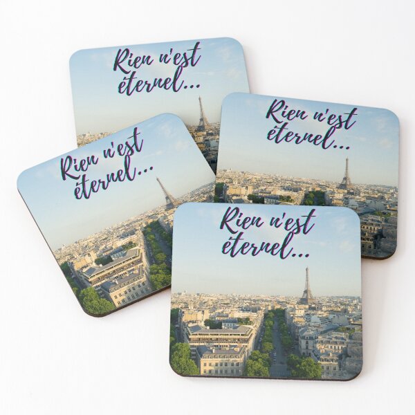 Item preview, Nothing lasts forever - popular french quotes theme gifts  designed and sold by RebelliousRosee.