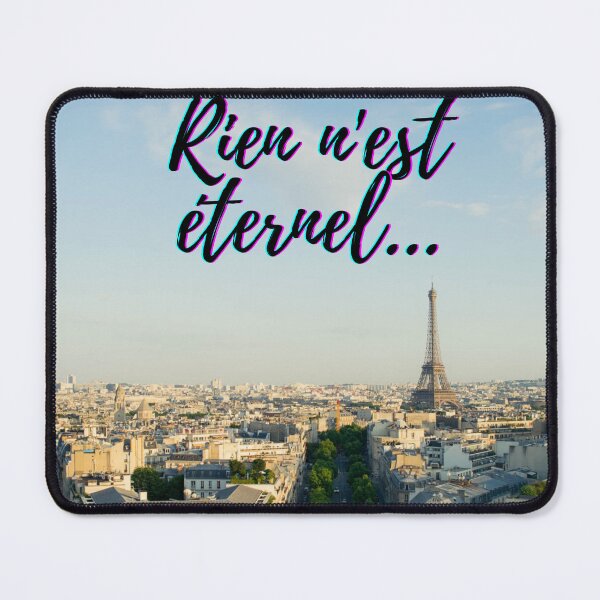 Item preview, Nothing lasts forever - popular french quotes theme gifts designed and sold by RebelliousRosee.