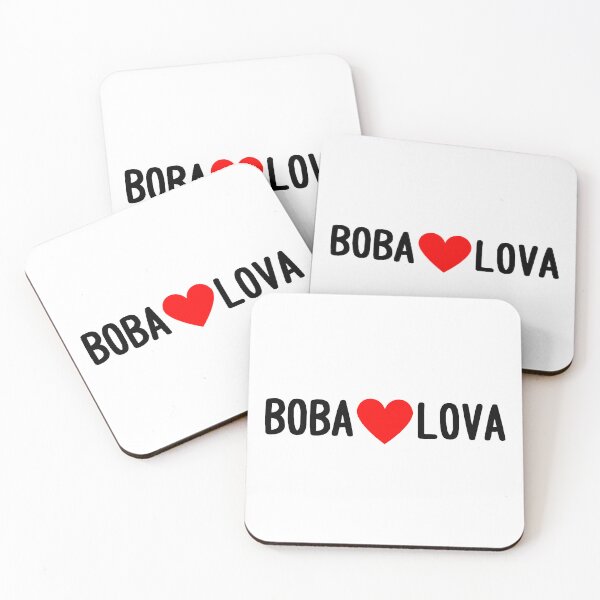 Item preview, BOBA ❤️ LOVA I HEART BOBA I LOVE BOBA  designed and sold by usernamenaijan.