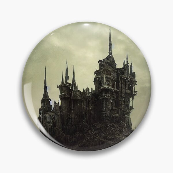 Item preview, Dark Fantasy Castle Ruin in a Wasteland designed and sold by ArcadeVault.