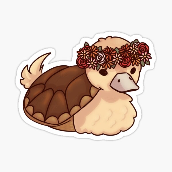 Artikel-Vorschau von ATLA Turtle Duck mit Blumenkrone, designt und verkauft von Zolzo.