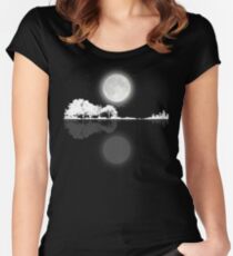 Nature Guitar Night Women's Fitted Scoop T-Shirt