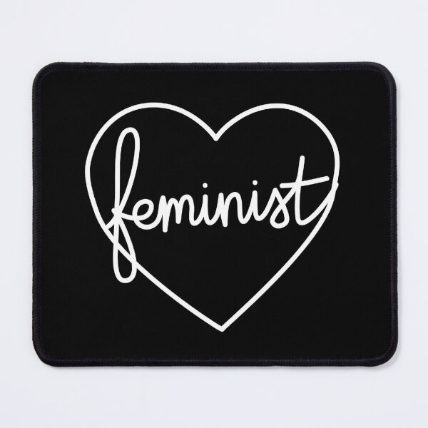 Item preview, Feminist Heart L Black designed and sold by soundlesswaves.