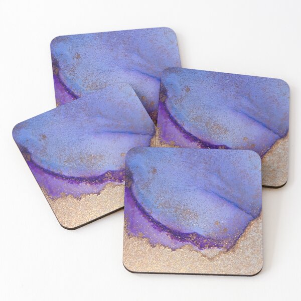 Item preview, Royalty Purple with Copper Lustres in Alcohol Ink designed and sold by Jenie Yolland.
