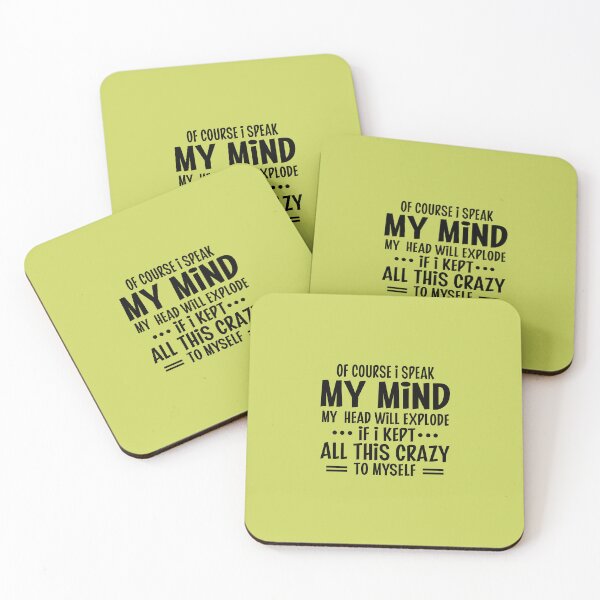 Item preview, Of Course I Speak My Mind My Head designed and sold by Moeez Javed.