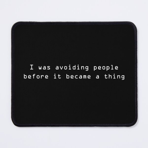 Item preview, Avoiding People Black designed and sold by soundlesswaves.