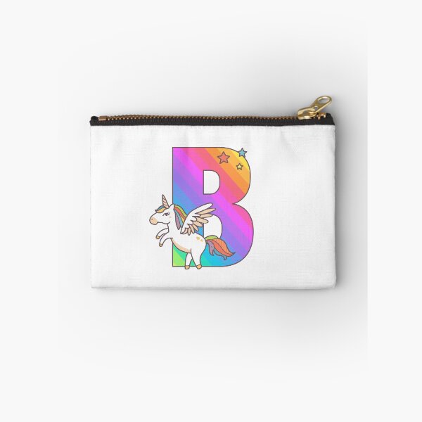 Item preview, Unicorn Monogram Letter B Initial Cute Birthday Gift designed and sold by Delightfully Cynical.