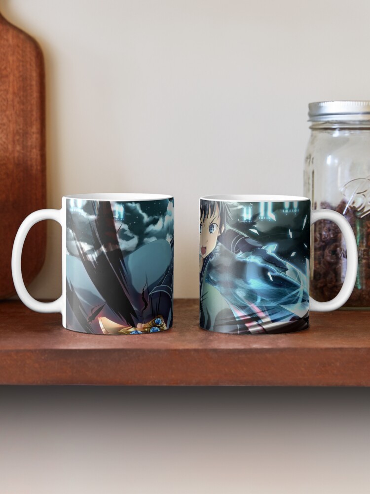 SAO Sword Art Online Asuna Kirito Leafa Ceramic Mug Cup Anime Sleeve