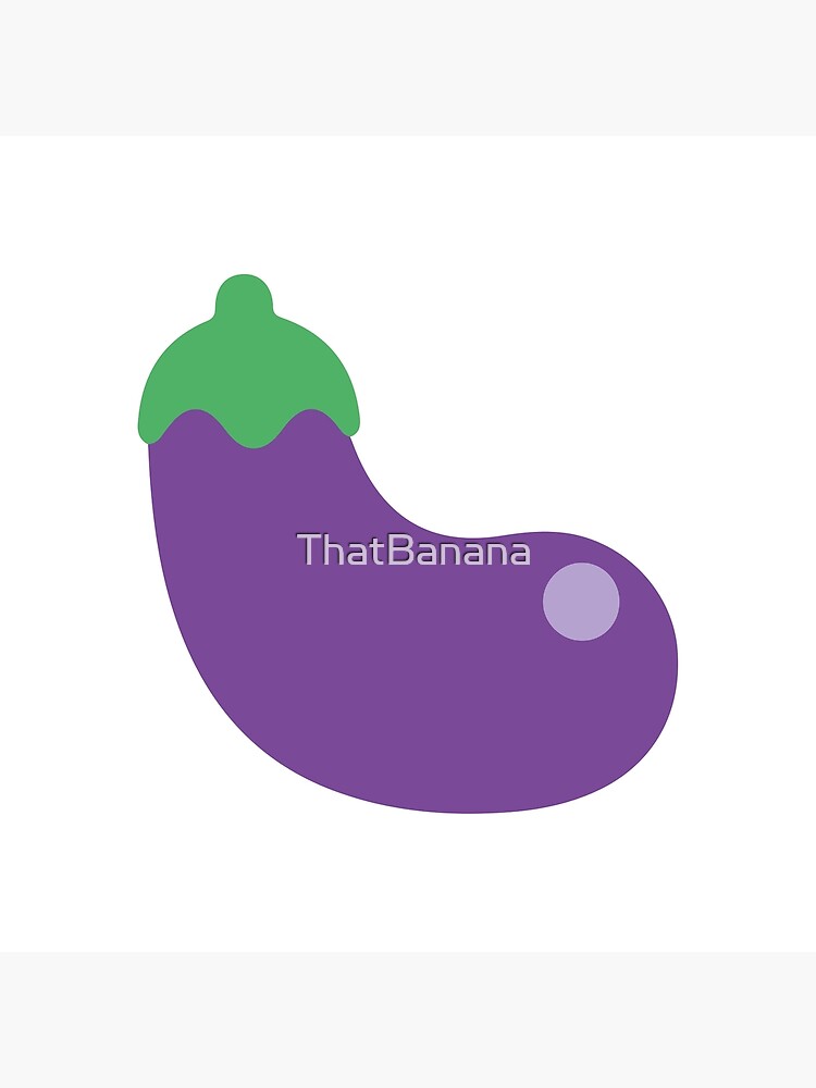 "Eggplant emoji" Poster for Sale by ThatBanana Redbubble