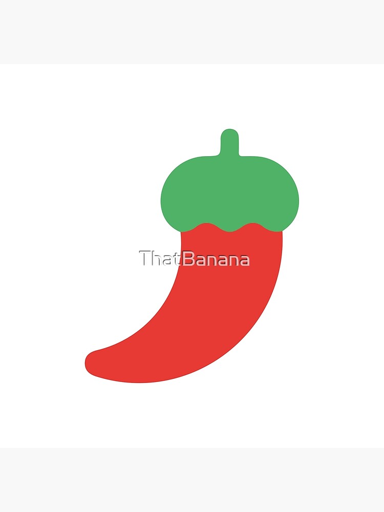 "Chili pepper emoji" Poster for Sale by ThatBanana Redbubble