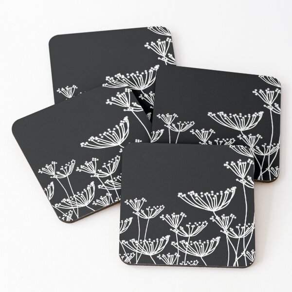 Item preview, Black and White Dandelion Pattern designed and sold by MyArt23.