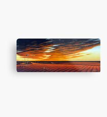 Dusk on the Simpson Metal Print