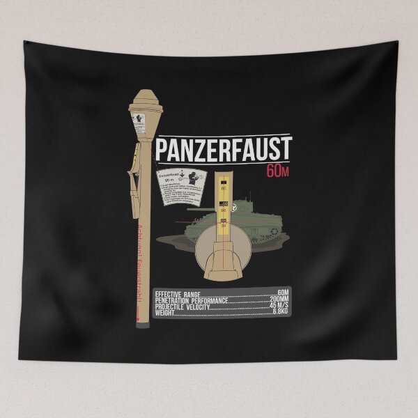 Item preview, Panzerfaust 60 WWII Infographic Poster - Anti-Tank Weapon Design designed and sold by FAawRay.