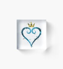 Kingdom Hearts Splatter Acrylic Block