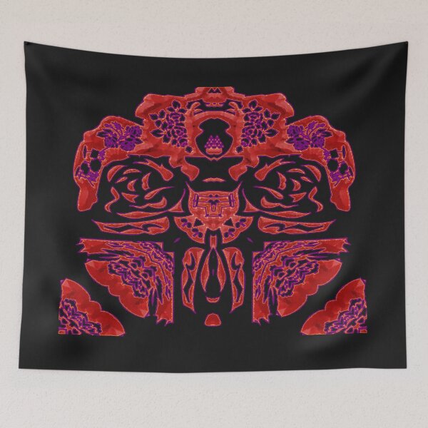 Item preview, HALLOWEEN ABSTRACT FLOWERS ROSES TATTOO SKULL MUSIC POSITIVE DEATH. designed and sold by Ralek.