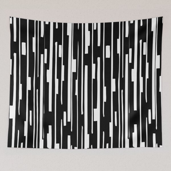 Item preview, Abstract Black and White Stripe designed and sold by MyArt23.