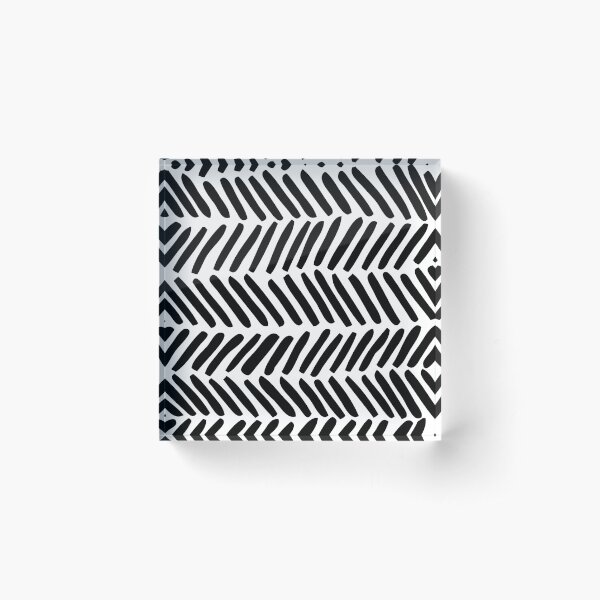 Item preview, Black and White Abstract Herringbone designed and sold by MyArt23.