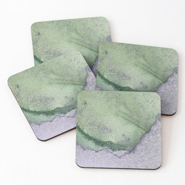 Item preview, Celadon Green and Purple in Alcohol Ink designed and sold by Jenie Yolland.