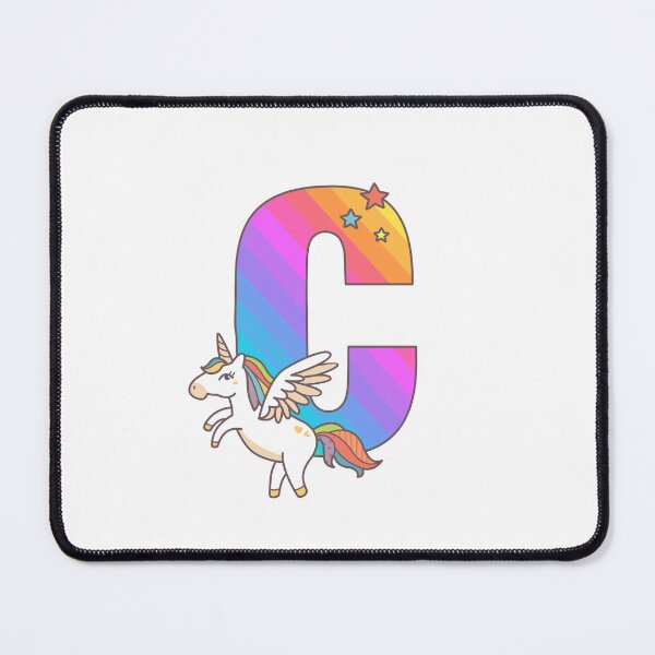 Item preview, Unicorn Monogram Letter C Initial Cute Birthday Gift designed and sold by Delightfully Cynical.