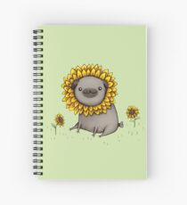 Pugflower Spiral Notebook