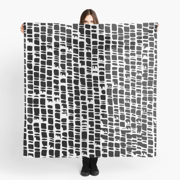 Item preview, Abstract Black and White Block Box Pattern designed and sold by MyArt23.