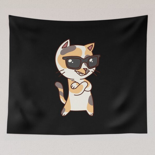 Item preview, Funny Cat Face With Funky Glasses designed and sold by cuteli.