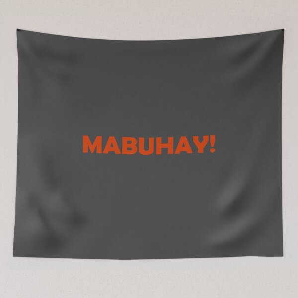 Item preview, Mabuhay! artwork in orange designed and sold by ArKion.